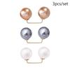 3/6/8PCS Double Head Pin Pearl Brooch Non-Slip Brooches New Waist Fastening Pins  Scarf Fastening