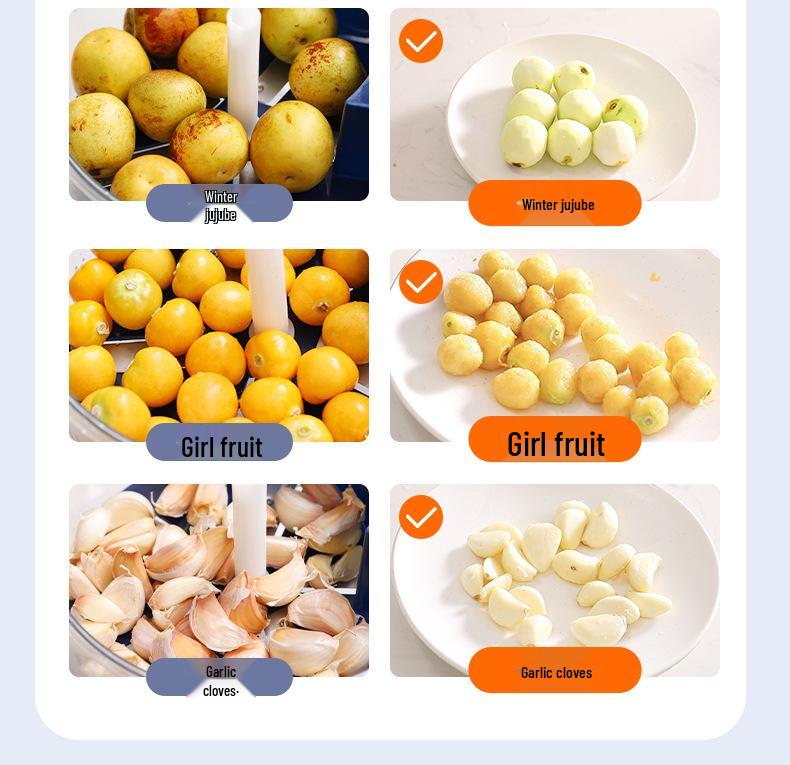 Полностью автоматическая электрическая овощечистка для помидоров, винограда и чеснока