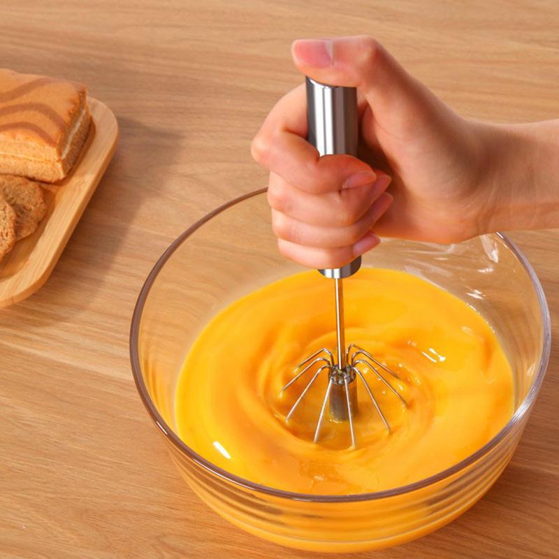 Полуавтоматический ручной венчик для взбивания яиц и сливок из нержавеющей стали 430