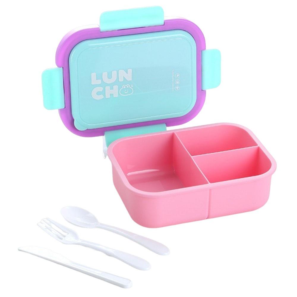 With Fork and Spoon Lunch Box Reusable Leakproof Food Storage Box High Capacity 1300 ml Insulated Lunch Container Box Worker