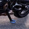 Kickstand Plate Side Stand Extension Foot Support Aluminium Alloy Plate Base High Strength Motorcycle Foot Plate Enlarge Base