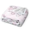 My Melody Knitted blanket Cute Cartoon Flannel Throw blanket Airplane Travel Personalised Ultra-Soft Warm Bedsprea,
