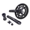 Cycle Crankset with 50T To 34T Chainring Aluminum Alloy Hollow Integrated Cycle Crank Arm Set for 9