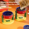 Suction Cup Type Pet Feeding Basin 3 Gear Height Adjustable Cat Bowl with Stand  Dog