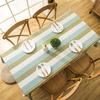 Waterproof Jacquard Imitation Cotton And Linen Embroidery Fringed Tablecloth Lace Geometric Rectangular Dining Table Coffee Table Tablecloth
