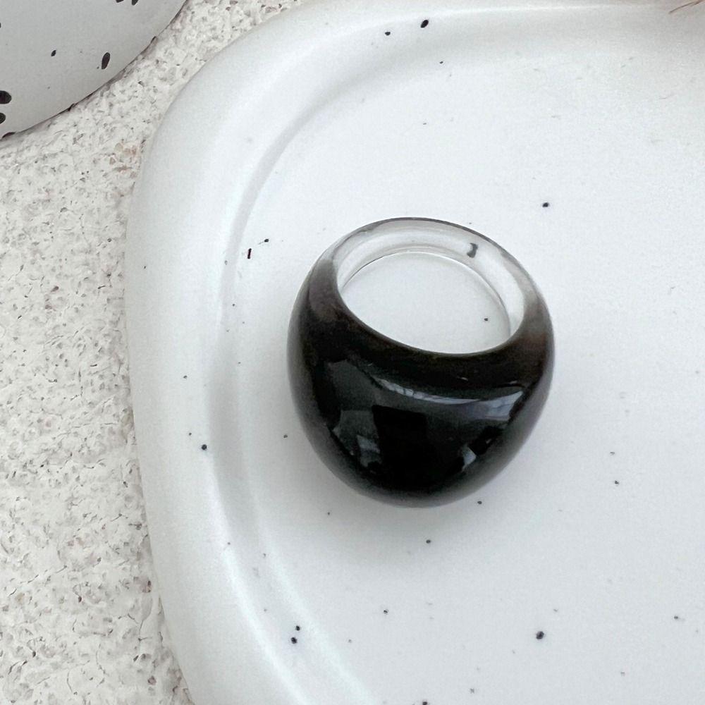 Кольца большого размера неправильной формы из смолы, геометрические кольца, кольца на фаланги, винтажные кольца из смолы, модная бижутерия