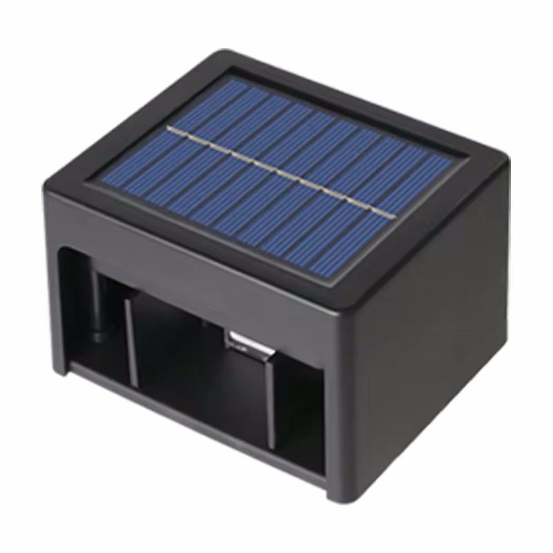 Светодиодный солнечный садовый светильник, водонепроницаемый, наружный, регулируемый угол освещения, настенный светильник, балкон, лестница, ограждение, энергосберегающие лампы солнечного света