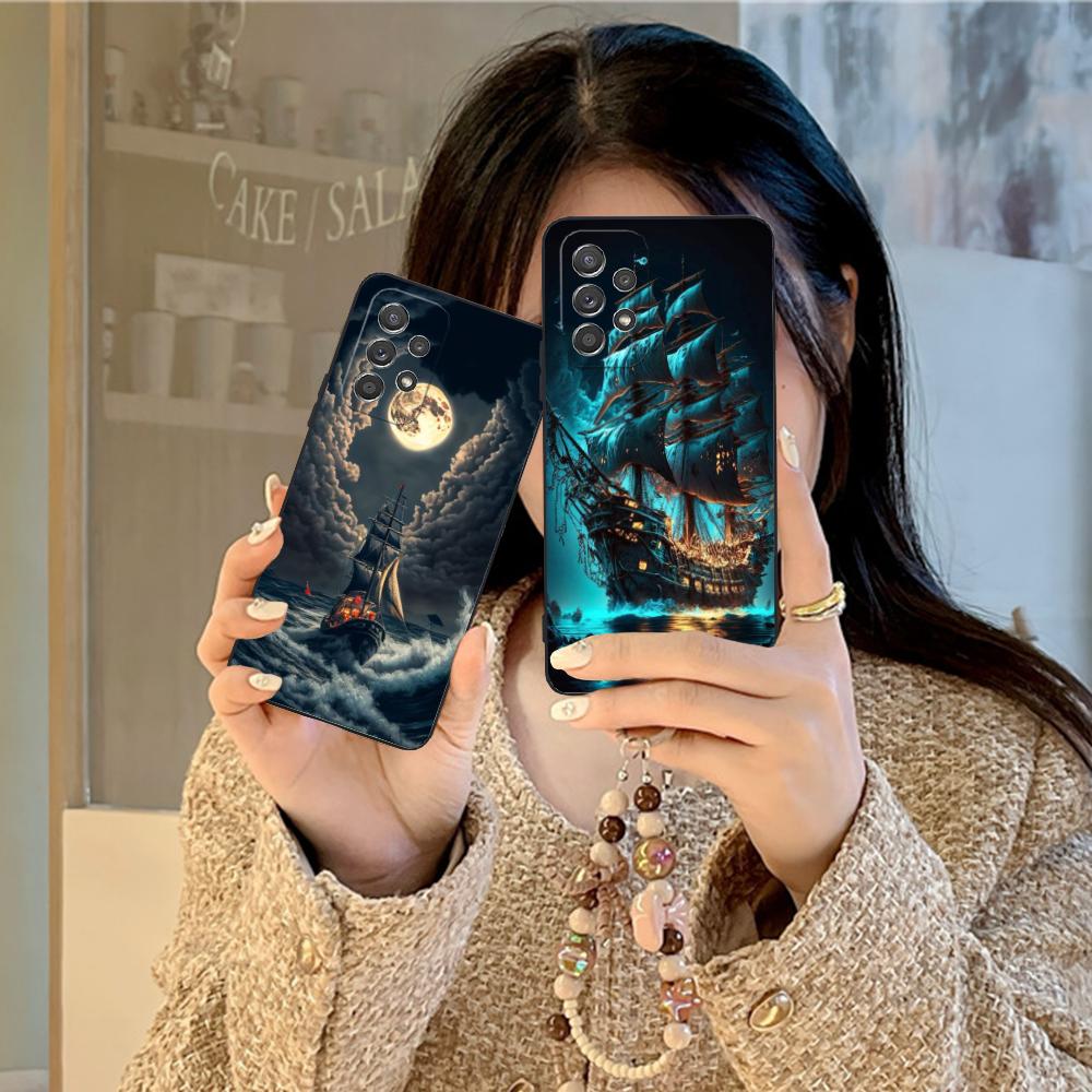 Пиратский Корсар Чехол для Мобильного Телефона для Samsung Galaxy M55 54 42 35 34 33 32 23 22 15 14 13 12 F55 5G Цветной Чехол Роскошный Красивый