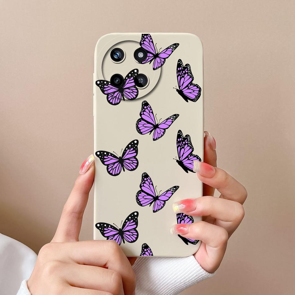 Для OPPO Realme 11 4G Чехлы для телефона Модный корпус Мягкий жидкий силикон Защита камеры Задняя крышка Для Realme11 Противоударный Funda