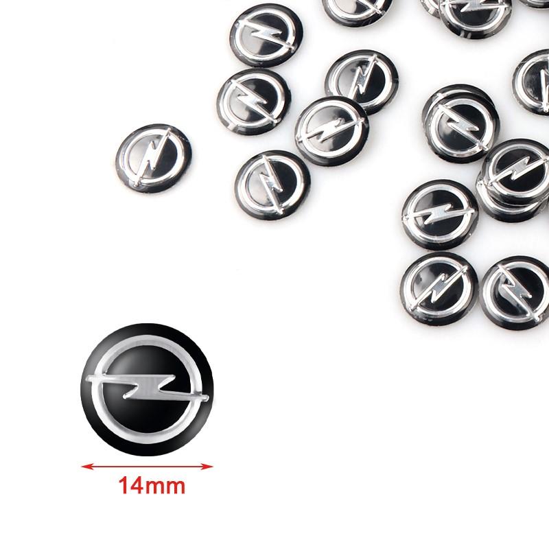 BBGH1 5/10PCS 14mm Car Emblem Aluminium Remote Control Key Stickers Decorate For Opel Zafira Corsa D Insignia Mokka Regal Accessories