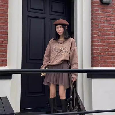 Плюс Размер Женский Осенний Свободный Утягивающий Дизайн Модный Топ