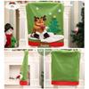 Party Xmas Elk Santa Claus Chair Back Covers Chair Cover Christmas Decoration New Year Decor