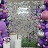 2M Tinsel Glitter Foil Rain Curtain Party Favors Birthday Party Decoration For Home Wall Background Curtain Wedding Supplies