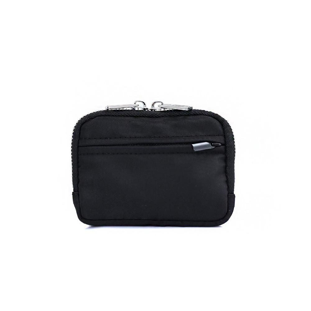 Portable Men Wallet RFID Anti-theft Mini Earbuds Storage Bag Square Nylon Coin Purse  Student