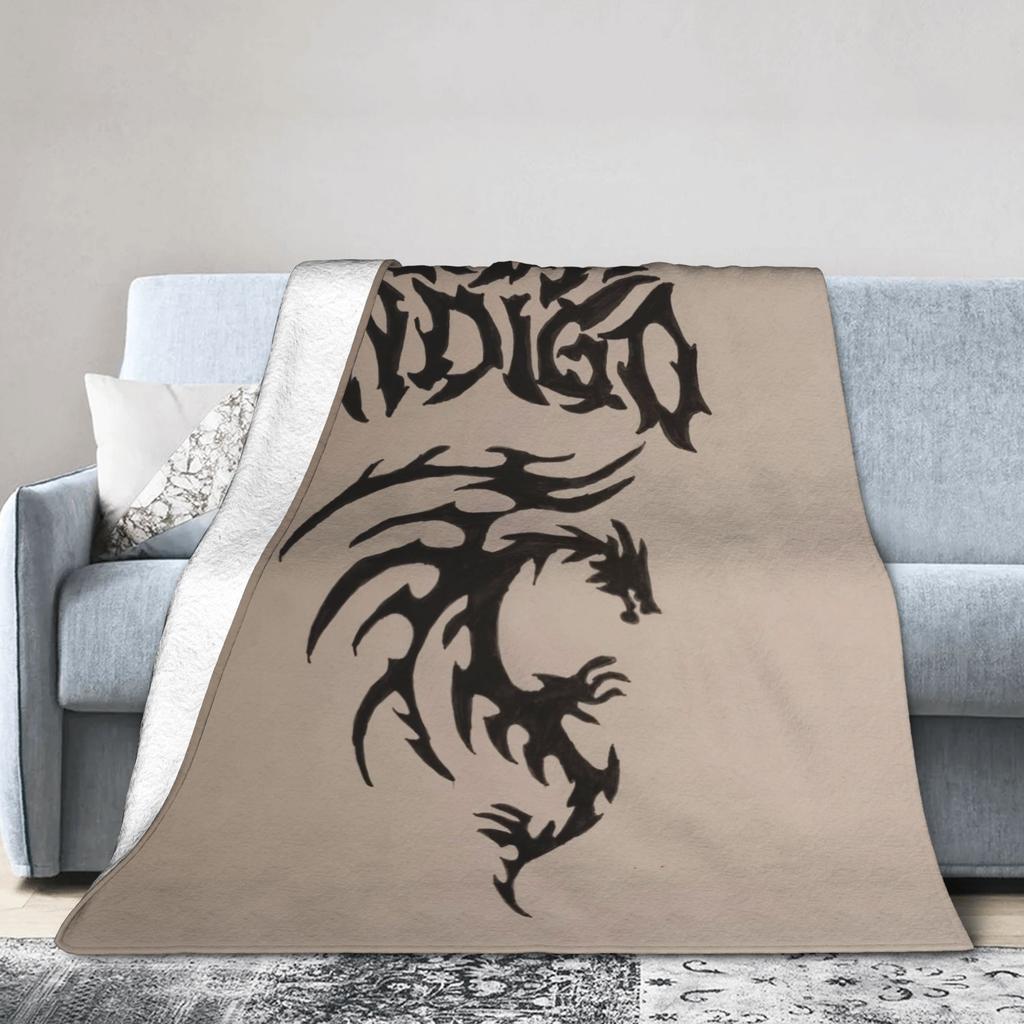 Warm Soft BlanketKids Adult Airplane Travel L-Lolas Indigos Cartoon Art Throw Blanket Flannel Bedspread For Home Decor Bed Cover