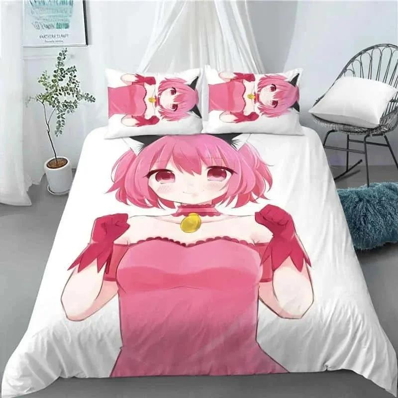 Новый 3D Аниме Каваи Девушки Tokyo.Mew.Mew Постельный Комплект С Принтом Наволочка Пододеяльник Мягкое Постельное Белье Домашний Текстиль Размер Квин Кинг