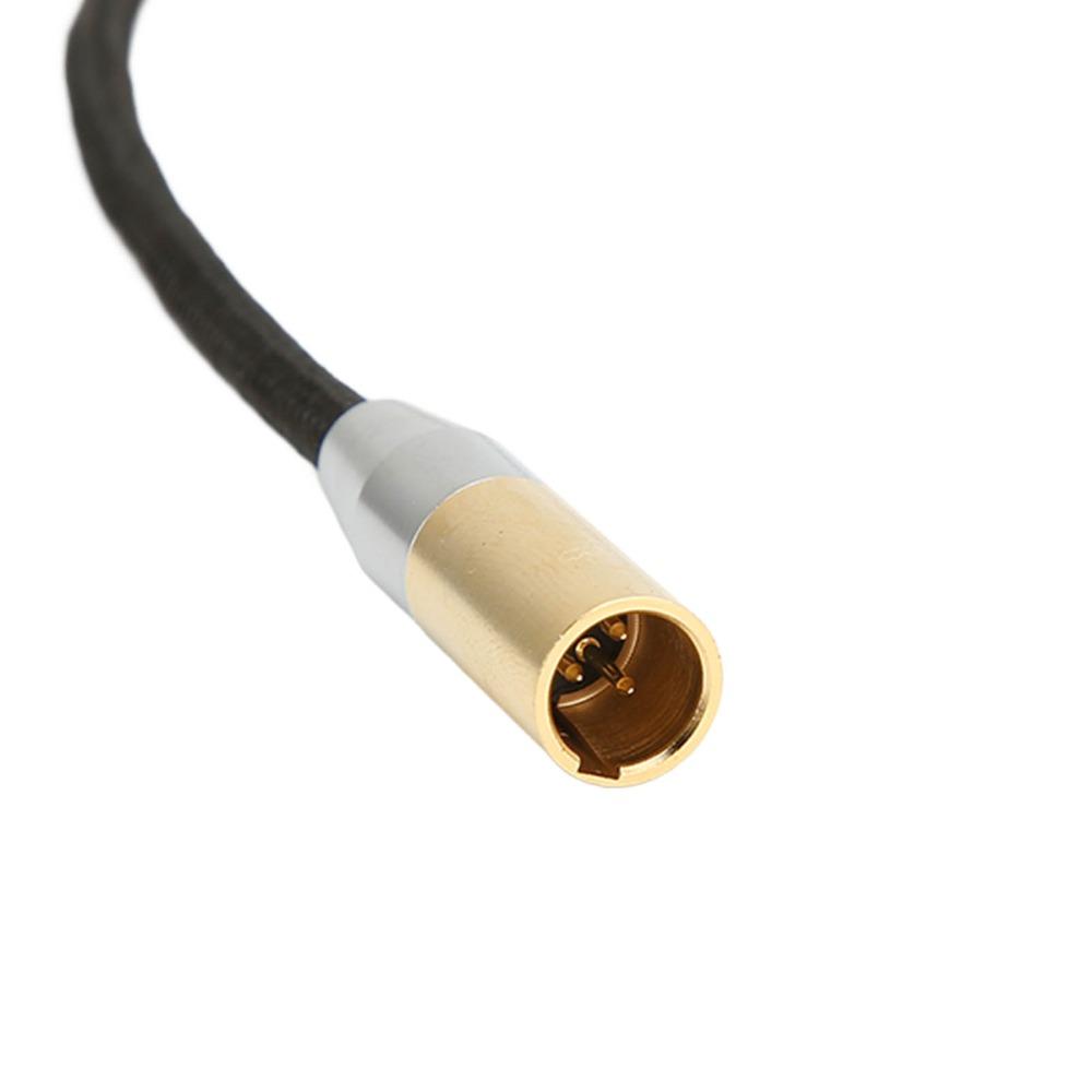 Gold Plated 3.5mm Male to Mini XLR 3pin Cable 3.5mm to Mini XLR Adapter  Camera Audio