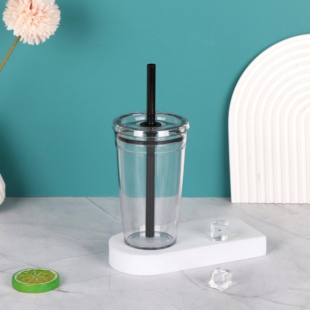 Transparent Cold Drinking Cup 450ml Car Tumbler Cup New Coffee Cup