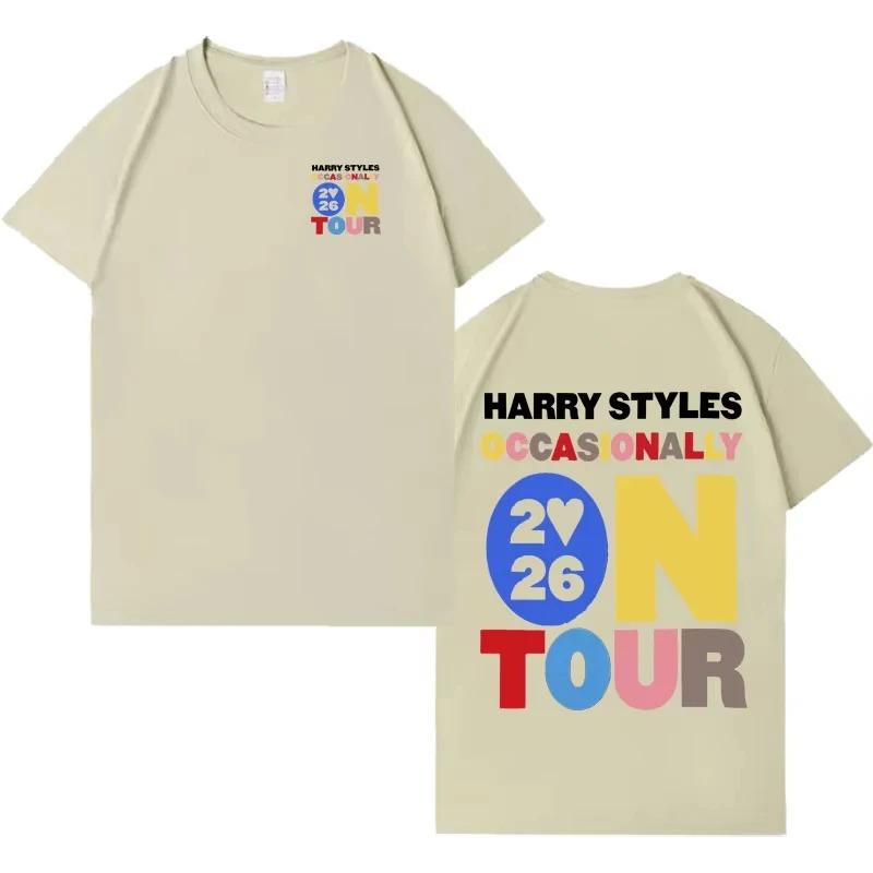 Popular Singer Harry Styles Love On Tour Pure Cotton TShirt Unisex Fashion Casual Short Sleeve Daily Graphic Tee