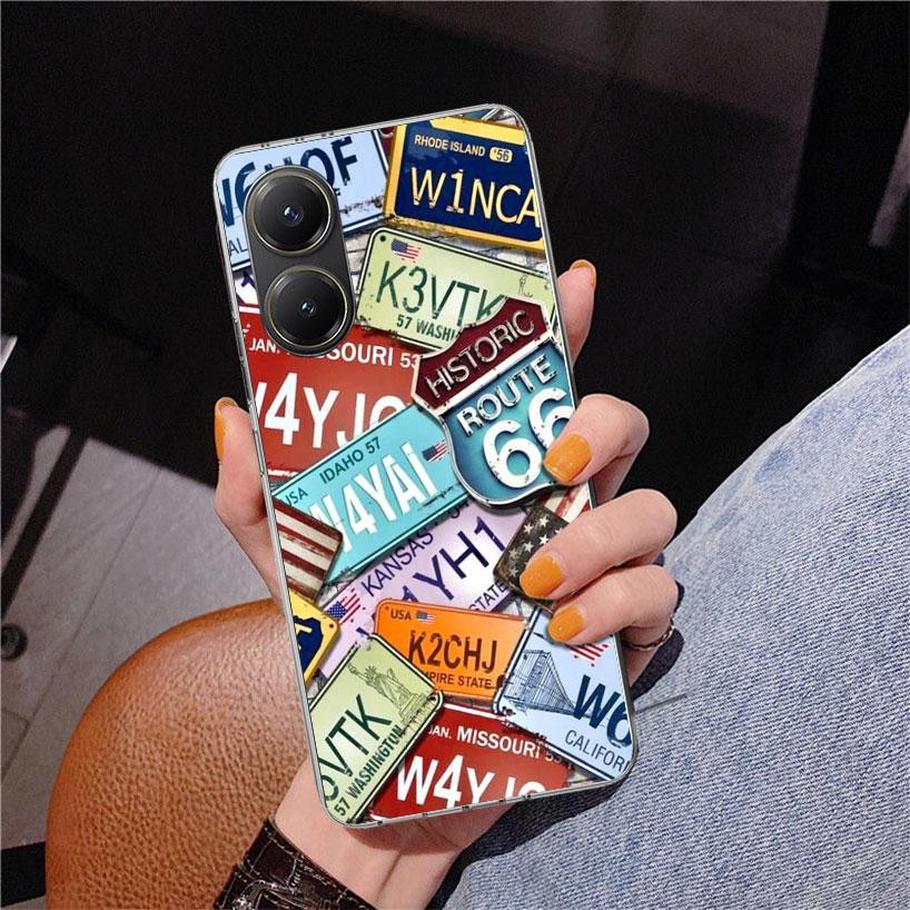 America Route 66 Phone Case For Xiaomi Poco X7 X6 X5 Pro F7 Ultra Redmi 15C 15 13C 13 12C 12 10 10A 10C 9 9A 9C 9T Cover Poco X7