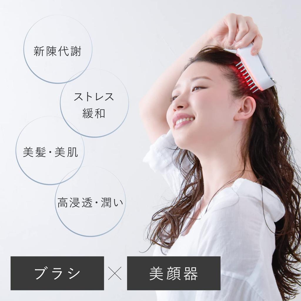 Electric Scalp Brush Cordless EMS RF Warming Red LED High Speed Tapping Brush Type Scalp Care Scalp Care Whole Body Care Facial Device Gift