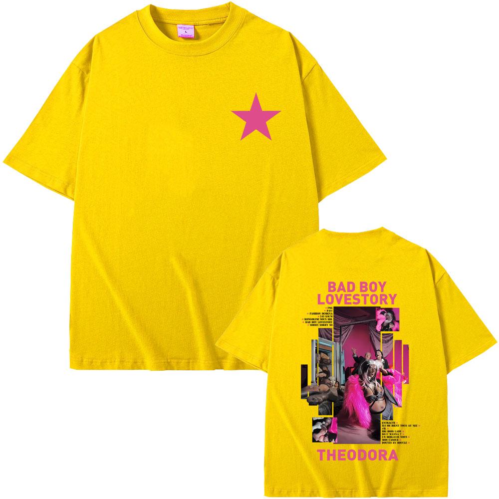 Rapper Theodora Mega Bbl Bad Boy Lovestory Graphic Tshirt Men Women Hip Hop Fashion Pop Music T Shirt Male Casual Cotton Tshirt
