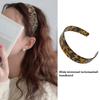 Vintage Tortoiseshell Color Wide Headband Resin Headpieces Party Headwear for Women and Girls Fashion Accessory