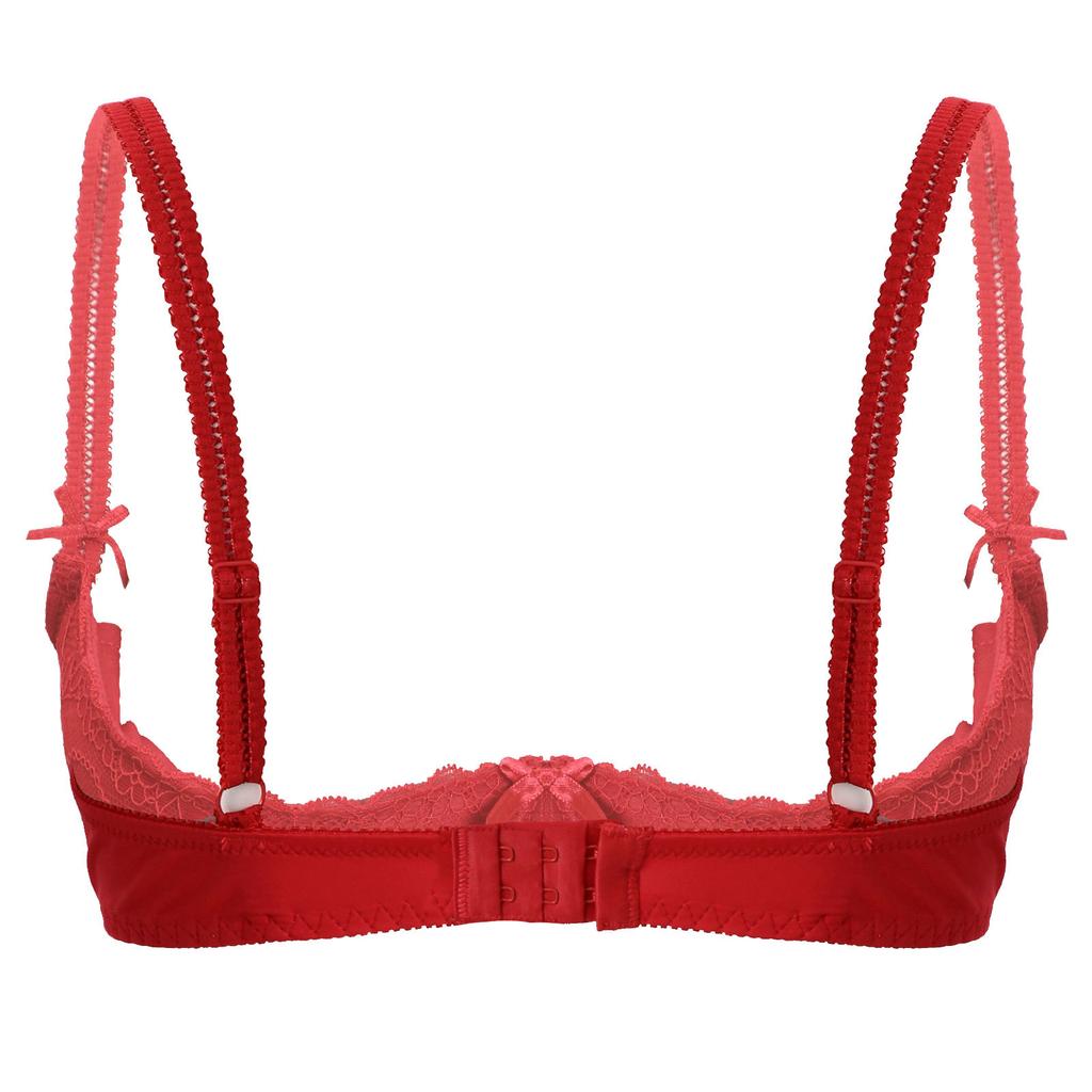 Sexy Lace Big Size Women Solid Plus Size Bra Open Cup Women Underwear