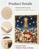 Christmas Pearl Diamond Painting Art Set With Frame DIY Pearl Beads Craft Kit For Adults Beginner Home Decor Wall Art Party Gift