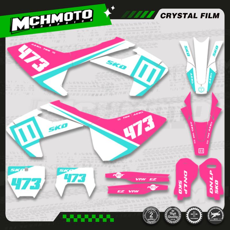 MCHMFG For Husqvarna TC FC TX FX FS 2016 2017 2018 TE FE 2017 2018 Graphics Decal Sticker Kit Motorcycle