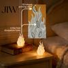 Holiday Party Table Decoration 3D Printed Flame Candle Holder Shade, Gothic Ambient Decor Figurine, Hollow Unique Gift for Home Tealight Cover Dining