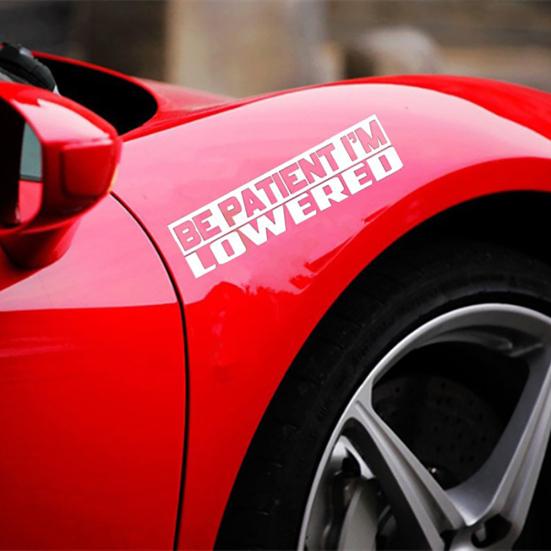 Будьте терпеливы, я опустил стикер Slammed Stance Drift, опустил забавную автомобильную наклейку