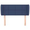 Maison Exclusive - Tête de lit avec oreilles Bleu 103x23x78/88 cm Tissu