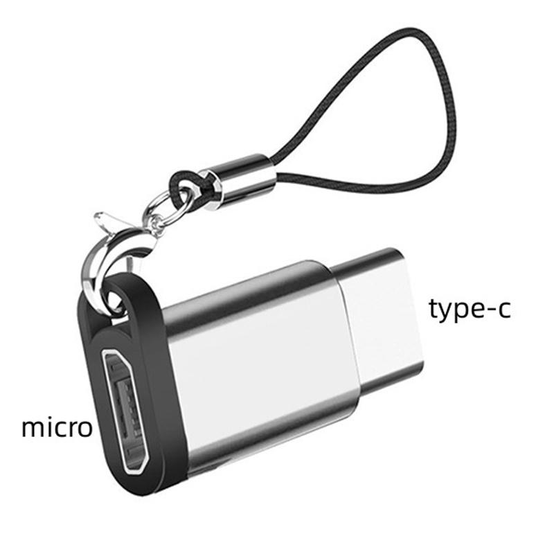 Адаптер для зарядки и переноса Zymello, переходник для телефонов Android на Type-C, совместимый с IOS, для iPhone, адаптер-конвертер USB C, разъемы Micro USB