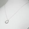 [Used] TIFFANY 925 Diamond Open Heart Pendant/Necklace [g339-67]