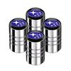 4PCS Car Wheel Tire Valve Caps Tyre Rim Stem Covers For Subaru WRX Forester XV Outback Impreza Legacy STI BRZ Tribeca bb1