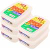 Iwasaki Industries NEO Keeper M Antibacterial Microwave-Safe Food Storage Containers, Clear, 870ml, Set of 5 (LSX331)