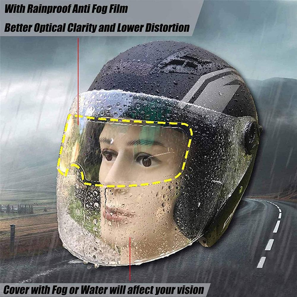 6 Type Helmet Clear Anti-Fog Patch Film Universal Lens Film For Motorcycle Visor Fog Resistant Racing Accessories