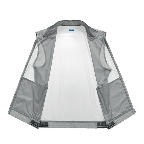Vest Coat Men Stand Collar Zipper Placket Two Waistcoat with Sleeveless Pockets Solid Color Mesh Outdoor Vest Coat