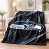 Теплый фланелевый плед с принтом Seattle Seahawks, уютный плед для кровати, для декора дома в помещении