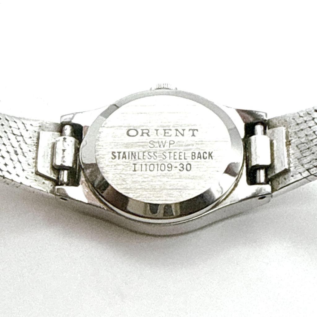 Б/У C180 [Рабочие/Антикварные/Батарея заменена] ORIENT Orient Кварцевые Овальный корпус Браслет Женские часы