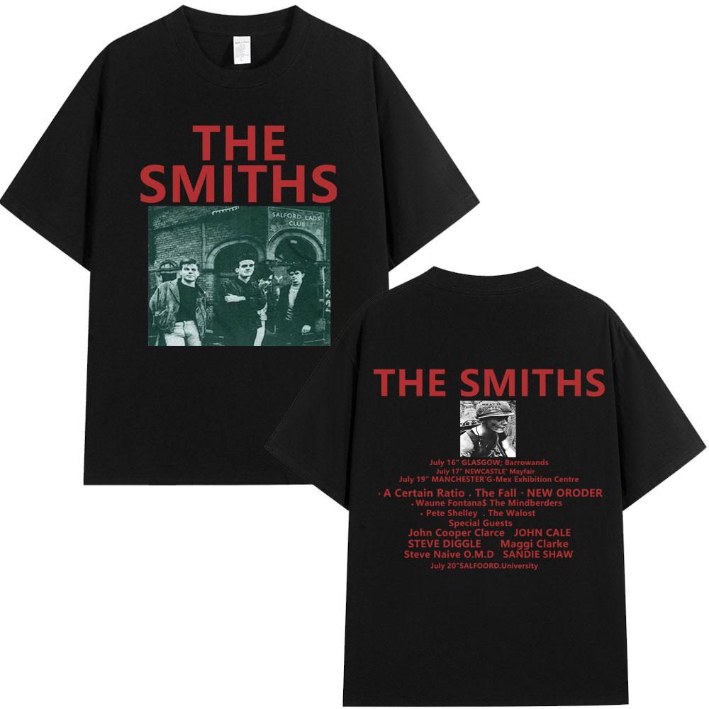 The Smiths Футболка The Queen Is Dead 1980-е Инди Моррисси Оверсайз Футболка Винтажная Панк-рок Группа Футболки Уличная одежда Унисекс