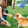 Squeaky Dog Toys Natural Latex Footballs Soft Bouncy Durable For Small Medium Large Dogs Interactive Chew Fetch Play Dog Toy