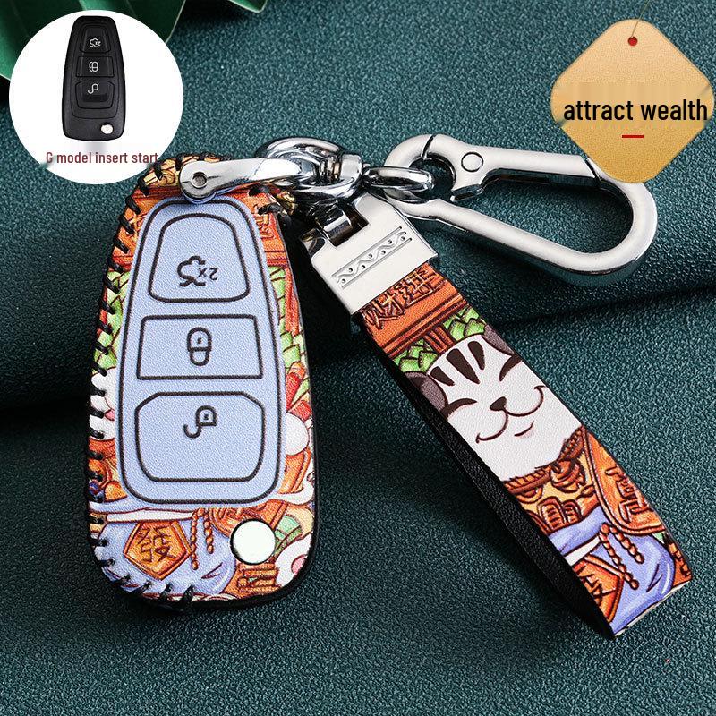 Чехол для ключа Ford для Fiesta, Focus, Kuga, Ecosport, Edge, Mondeo