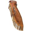 Custom Made Western Chinks Cow Leather Chaps Fringes Tooled Yoke Buckle Closure