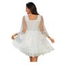 2026 summer lace premium temperament loose lazy splicing deep V-neck pleated dress