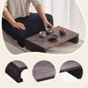 Wooden Low Stool Portable Decorative Bed Table Small Ottoman Under Desk Footrest for Household
