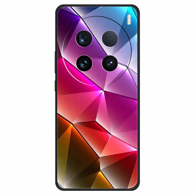 Чехол для Vivo X100 Ultra Мягкий Силикон Сова Кошка Модный Задний Чехол Для X100 Pro 5G Чехлы С Принтом Милый Ударопрочный X100 Ultra Pro