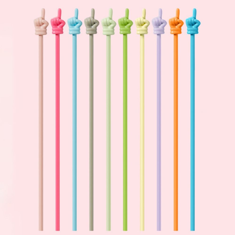 10Pcs/set Bendable Finger Reading Stick Smooth Hand Pointers Stick Teaching Stick Reading Sticks