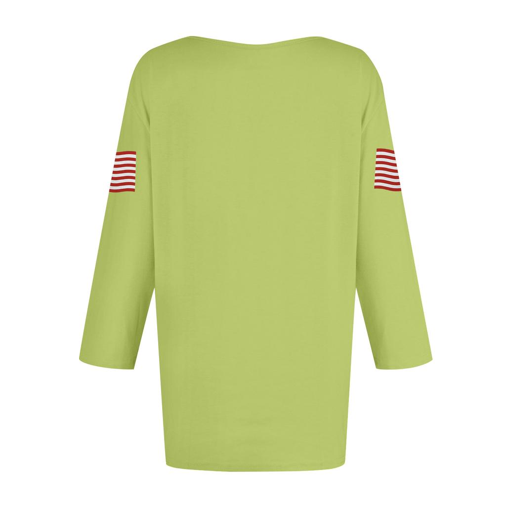 Women's Casual Fashionable Sexy Comfortable Neck Three-Quarter Sleeve Top